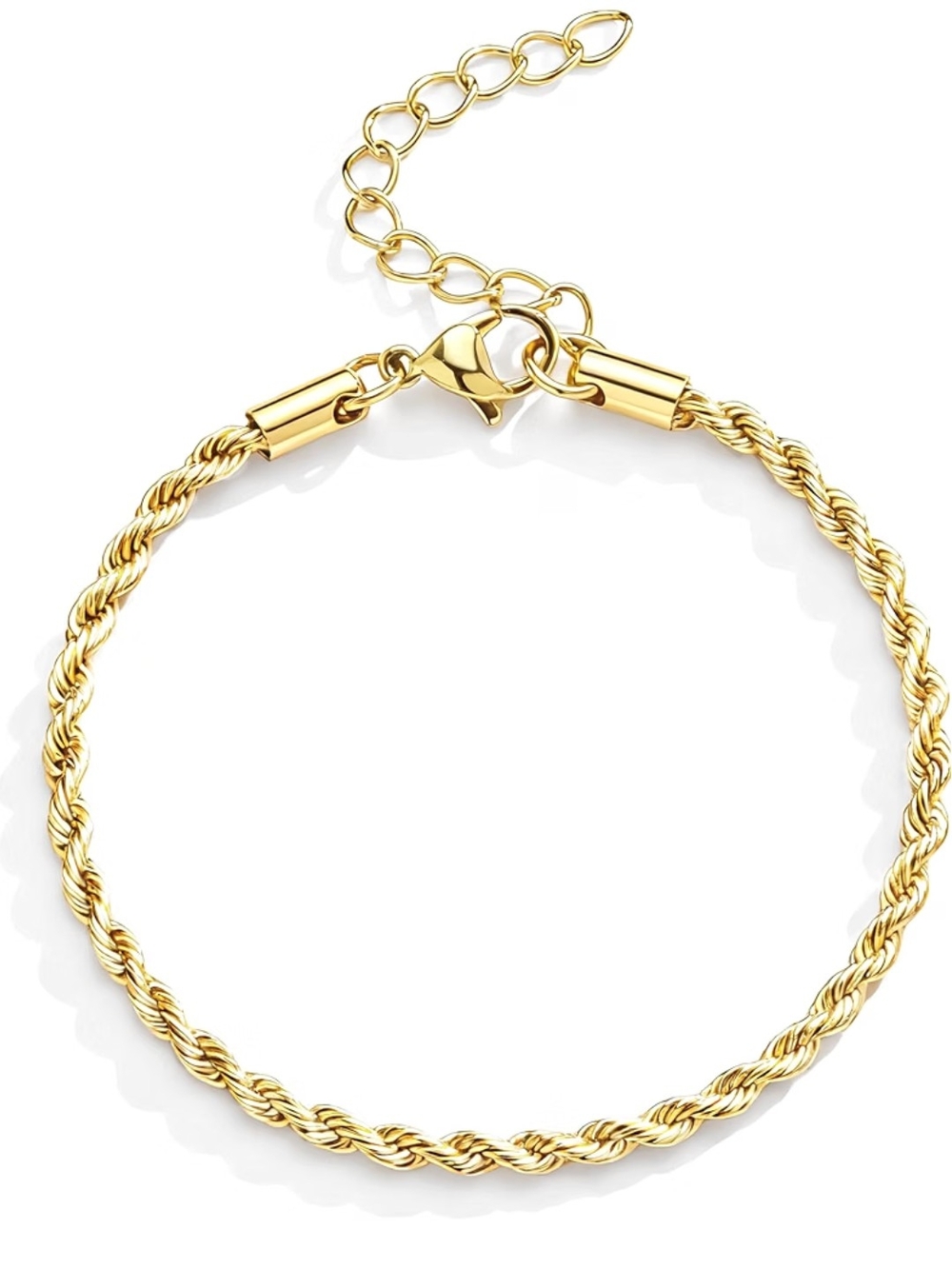 Gold Rope Chain Bracelet - Women Jewelry
